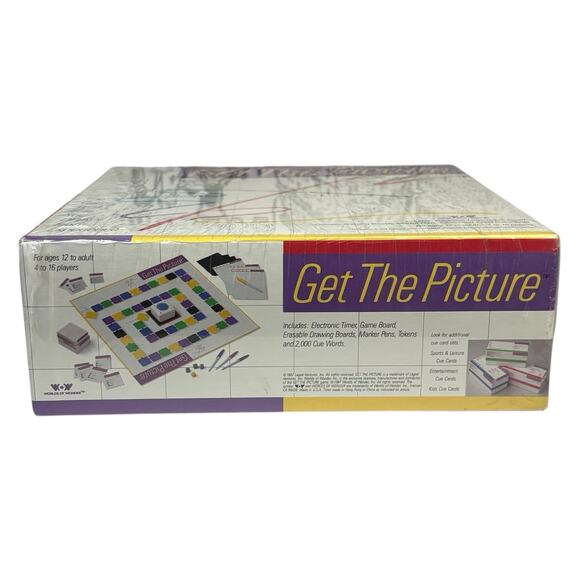 SEALED VTG 1987 "Get The Picture" Drawing Board Game Worlds of Wonder BRAND NEW - Picture 14 of 16